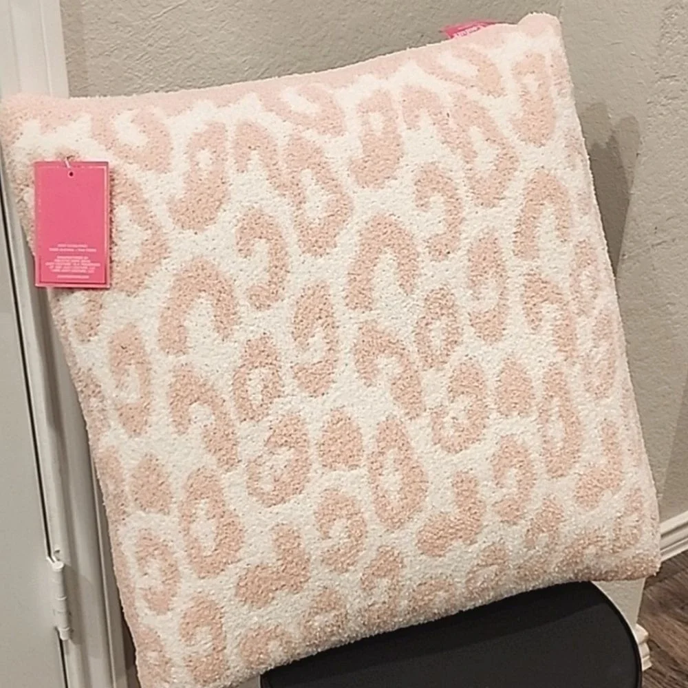 Juicy‎ Couture Leopord Print Plush Accent Pillow